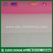 50D Color polyester woven double dot fusible interlining